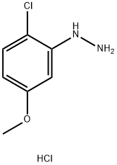 (2-氯-5-甲氧苯基)肼盐酸 结构式