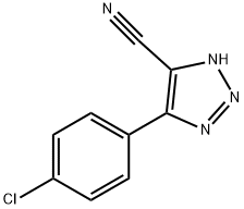 5-(4-CHLORO-PHENYL)-3H-[1,2,3]TRIAZOLE-4-CARBONITRILE 结构式