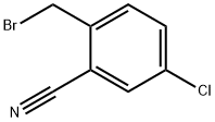 2-(溴甲基)-5-氯苯腈 结构式