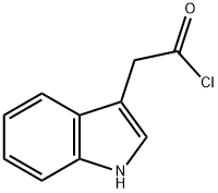 1H-INDOLE-3-ACETYL CHLORIDE 结构式