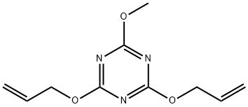 4,6-bis(allyloxy)-2-methoxy-1,3,5-triazine 结构式