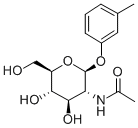 N-((2S,3R,4R,5S,6R)-4,5-二羟基-6-(羟甲基)-2-(间甲苯氧基)四氢-2H-吡喃-3-基)乙酰胺 结构式