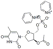 3'-O-acetylthymidine 5'-monophosphate, pyridinium salt 结构式