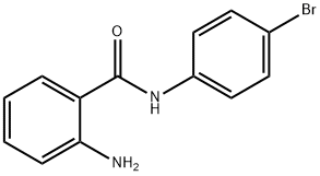 2-氨基-N-(4-溴苯基)苯甲酰胺 结构式