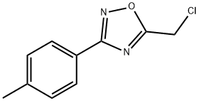 5-(CHLOROMETHYL)-3-P-TOLYL-1,2,4-OXADIAZOLE 结构式