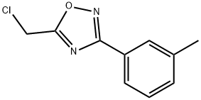 5-(氯甲基)-3-(3-甲基苯基)-1,2,4-噁二唑 结构式