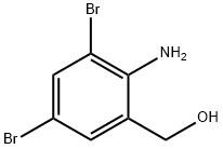 2-氨基-3,5-二溴苄醇 结构式