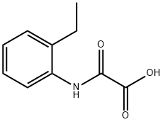 2-[(2-乙基苯基)氨基]-2-氧代-乙酸 结构式