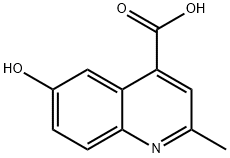 6-羟基-2-甲基喹啉-4-羧基酸 结构式