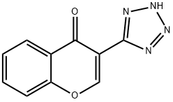 3-(1H-TETRAZOL-5-YL)-4H-CHROMEN-4-ONE 结构式