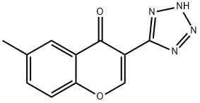 6-METHYL-3-(1H-TETRAZOL-5-YL)-4H-CHROMEN-4-ONE 结构式