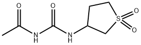 Acetamide, N-[[(tetrahydro-1,1-dioxido-3-thienyl)amino]carbonyl]- (9CI) 结构式
