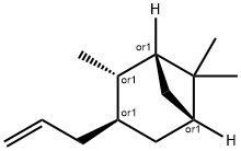 2,6,6-trimethyl-3-prop-2-enyl-norpinane 结构式