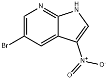 5-溴-3-硝基-1H-吡咯并[2,3-B]吡啶 结构式