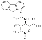 FMOC-(S)-3-氨基-3-(2-硝基苯基)-丙酸 结构式