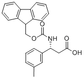 FMOC-(R)-3-氨基-3-(3-甲基苯基)-丙酸 结构式