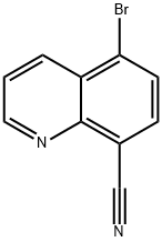 5-溴喹啉-8-甲腈 结构式