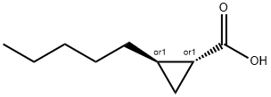 2-PENTYLCYCLOPROPANECARBOXYLIC ACID	 结构式