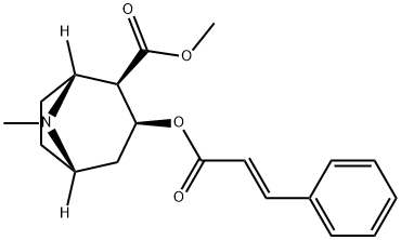 trans-cinnamoylcocaine 结构式