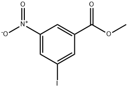 3-碘-5-硝基苯甲酸甲酯 结构式