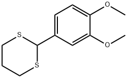 2-(3,4-DIMETHOXY-PHENYL)-[1,3]DITHIANE 结构式