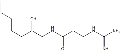 (-)-3-Guanidino-N-(2-hydroxyheptyl)propanamide 结构式