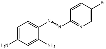 4-(5-溴-2-吡啶偶氮)-1,3-二氨基苯 结构式