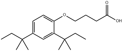 4-(2',4'-二特戊基苯氧基)-丁酸 结构式