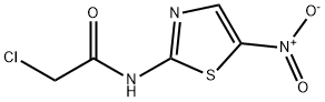 2-氯-N-(5-硝基-2-噻唑基)乙酰胺 结构式