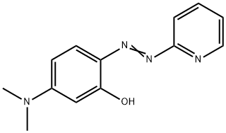 2-(2-吡啶偶氮)-5-二甲氨基苯酚[用于血清中锌的测定] 结构式