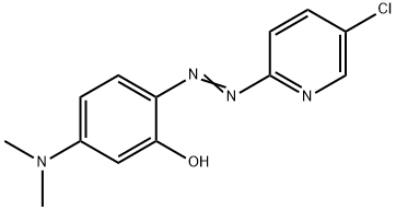 2-[(5-Chloro-2-pyridyl)azo]-5-(dimethylamino)phenol 结构式