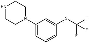 1-(3-((三氟甲基)硫代)苯基)哌嗪 结构式