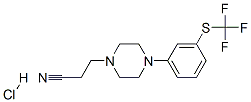 4-[3-[(trifluoromethyl)thio]phenyl]piperazine-1-propiononitrile monohydrochloride  结构式