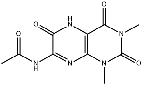 Acetamide,  N-(1,2,3,4,5,6-hexahydro-1,3-dimethyl-2,4,6-trioxo-7-pteridinyl)- 结构式