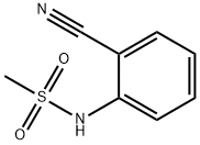 2-甲磺酰胺基苯腈 结构式