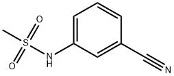 3-甲磺酰胺基苯腈 结构式