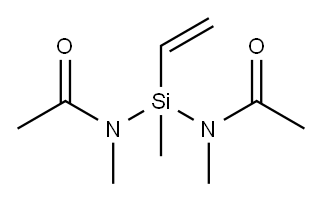 甲基乙烯基双(N-甲基乙酰氨基)硅烷 结构式