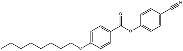 4-(Octyloxy)benzoic acid 4-cyanophenyl ester 结构式