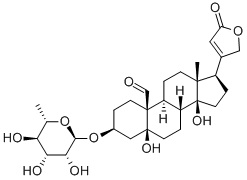 K-毒毛旋花子配质-3-L-鼠李糖甙 结构式
