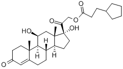 氢化可的松环戊丙酸酯 结构式