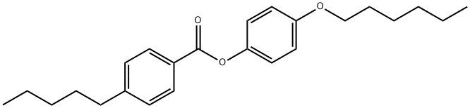 4-戊基苯甲酸-4-(己氧基)苯酯 结构式