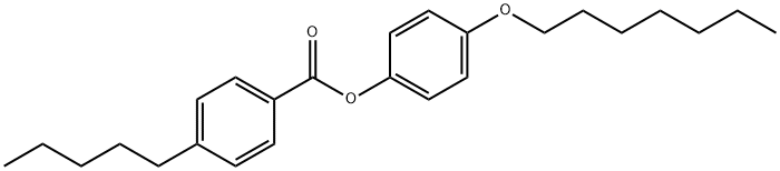 4-Pentylbenzoic acid 4-(heptyloxy)phenyl ester 结构式