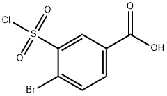 4-溴-3-氯磺酰基苯甲酸 结构式