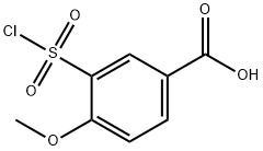 3-磺酰氯-4-甲氧基苯甲酸 结构式