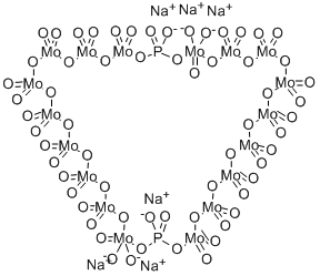 2,18-PHOSPHOMOLYBDIC ACID SODIUM SALT 结构式