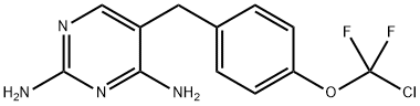 5-[p-(Chlorodifluoromethoxy)benzyl]-2,4-pyrimidinediamine 结构式