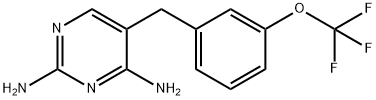 5-(m-Trifluoromethoxybenzyl)-2,4-pyrimidinediamine 结构式