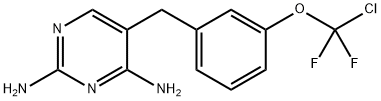 5-[m-(Chlorodifluoromethoxy)benzyl]-2,4-pyrimidinediamine 结构式