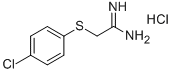 2-[(4-CHLOROPHENYL)THIO]ETHANIMIDAMIDE HYDROCHLORIDE 结构式