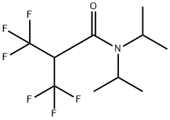 3,3,3-Trifluoro-N,N-bis(1-methylethyl)-2-(trifluoromethyl)propanamide 结构式